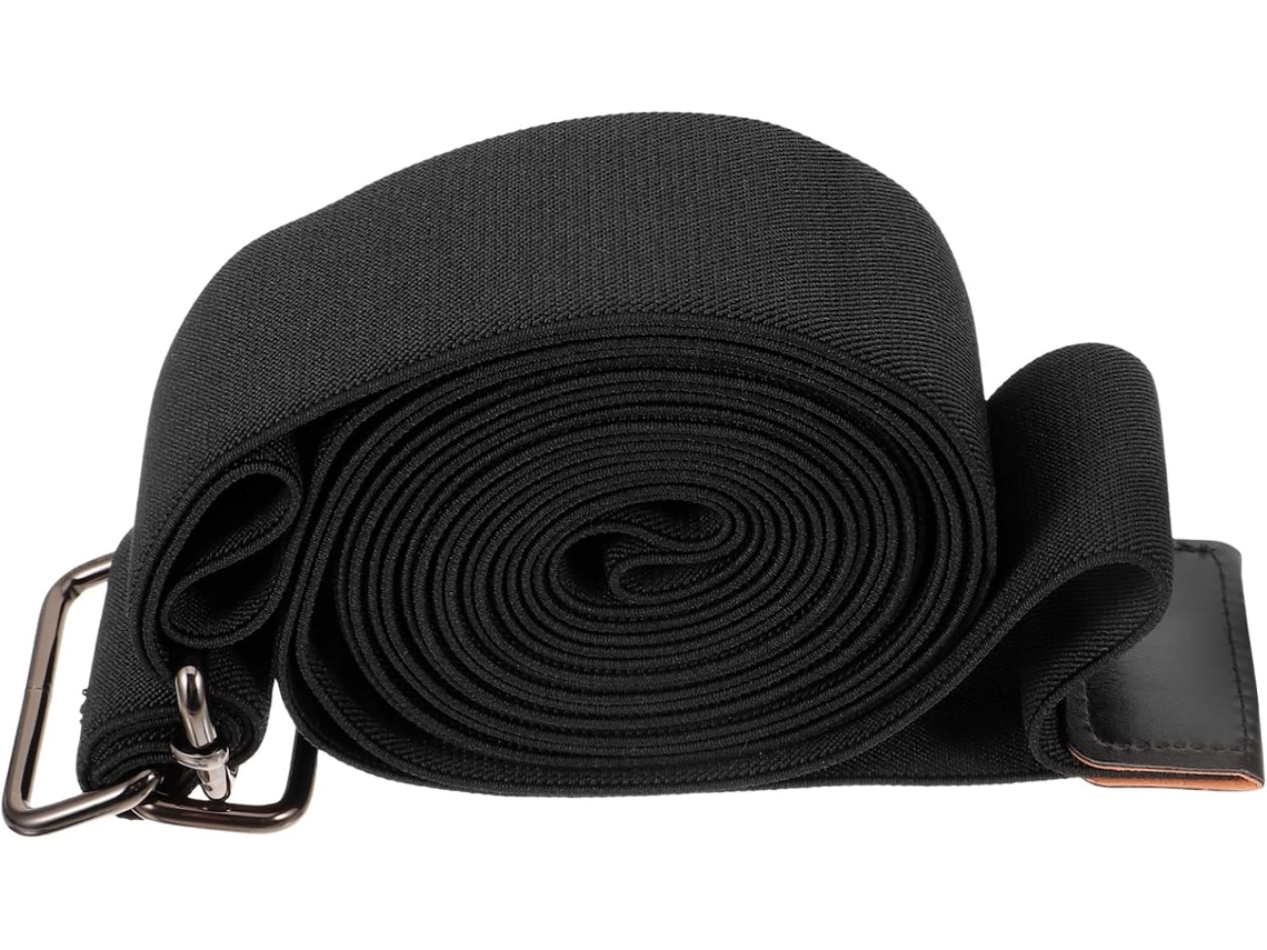 Faixa Elástica De Resistência Yarnow Para Ioga, Preta, Ideal Meditação E Pilates Acessório Auxiliar