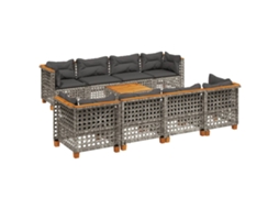 Garden Sofa Set, Garden Sofa Sets Vidaxl Cinzeto Rattan / Vime (n/a)