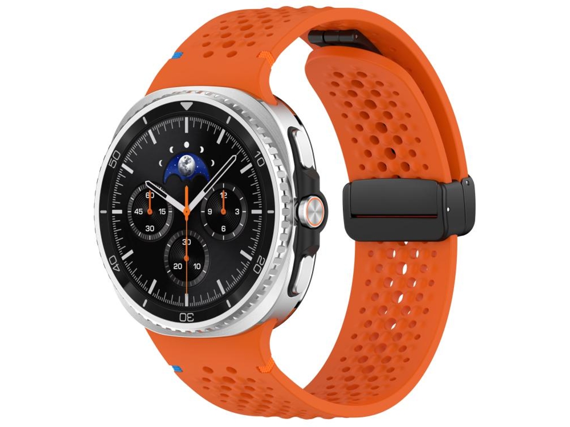 Bracelete Silicone Magnético para Samsung Galaxy Watch 8 / 8 Classic XIAOMOYU com Malha Clássica
