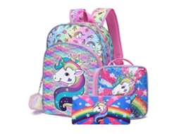 Mochila Para Meninas, Mochila Para Estudantes Do Ensino Fundamental E Pré-escolar, Mochila Infantil Com Lancheira.
