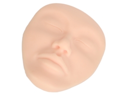 Modelo De Prática De Maquilhagem 5d (silicone Sólido, Flexível E Macio, Rosa) Eoocoo