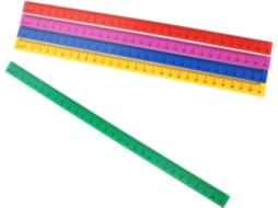Lurelia Régua Plástica 5 Peças 29cm Com Portátil E Leve Para Escola