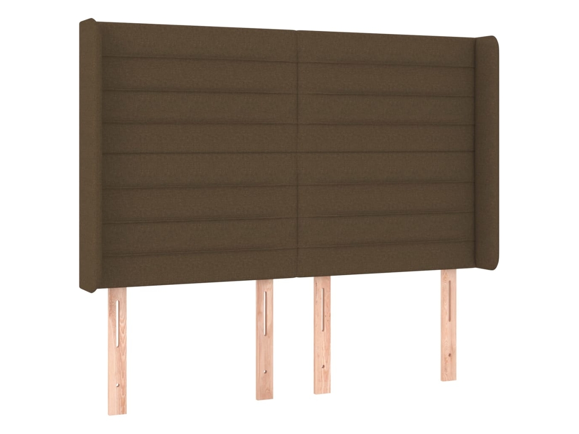 Headboard, Headboards Vidaxl Marrom Tecido (147 X 16 X 118/128 Cm)