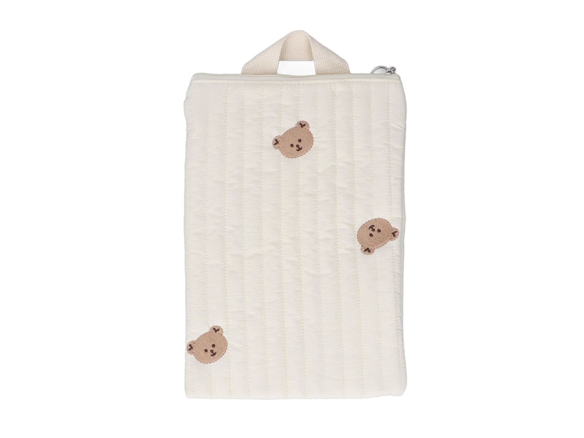 Mali bolsa para Mamadeira de Bebê Bordado Fofo com Fecho Zipper Capacidade Grande Portátil