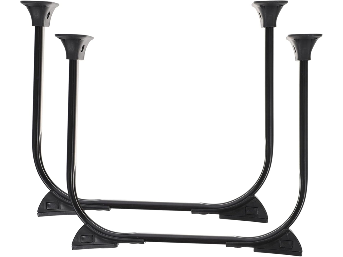 Pés De Mesa Dobráveis Em Metal Estilo Hairpin Da Kallory Com Ponteiras Silicone Formato U 2 Unidades Para Reparo Móveis