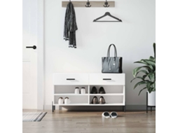 Vidaxl Banco Sapateira 102x35x55 Cm Derivados De Madeira Branco
