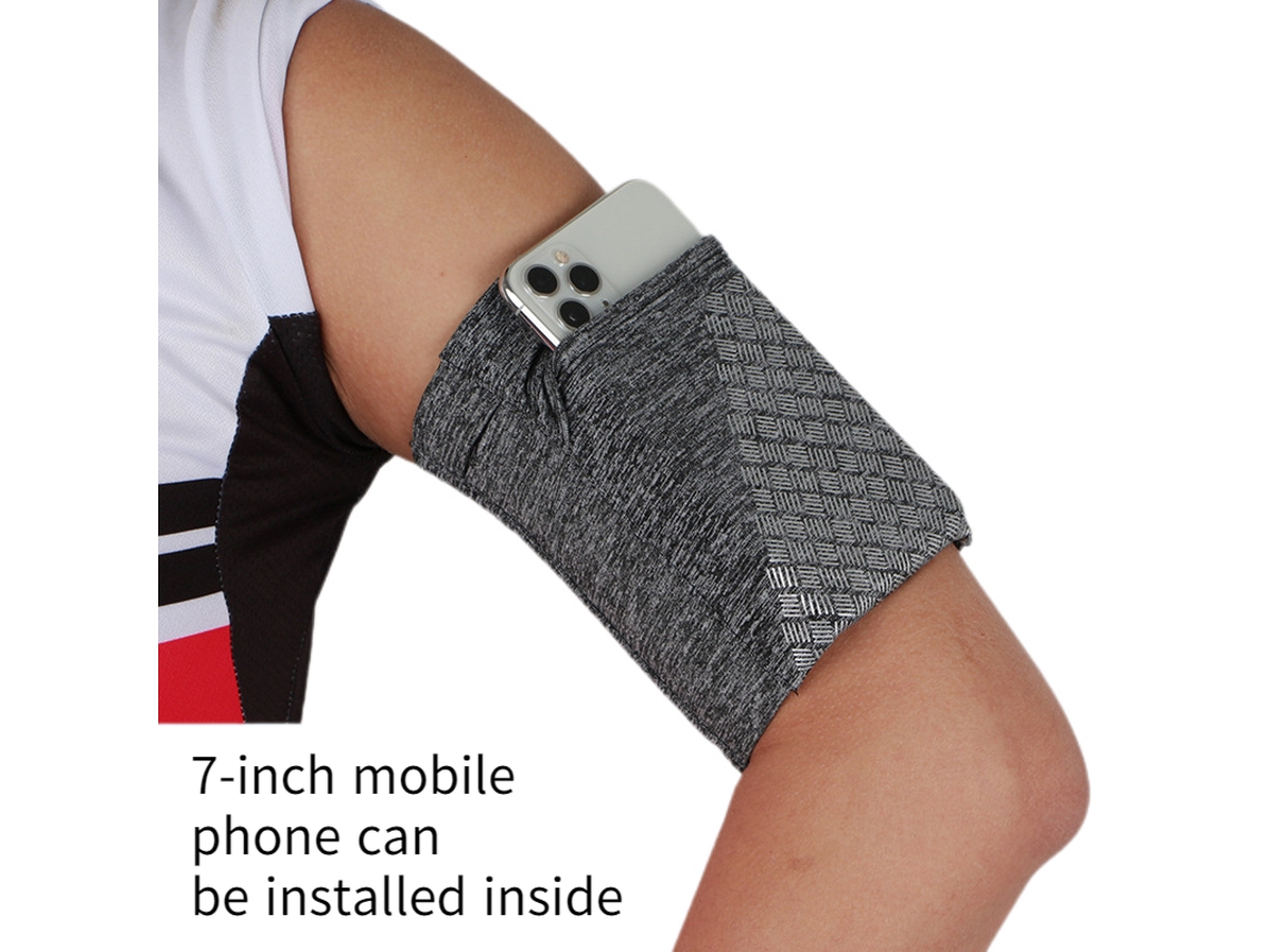 Braçadeira Esportiva Universal Para Todos Os Celulares. Ideal Para Corrida, Exercícios E Treinos Na Academia. Compatível Com Celulares De Até 7 Polega