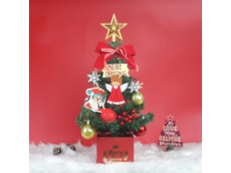 Árvore De Natal Artificial Laxiscreed 45cm Vermelha Para Interior E Exterior, Decorativa Natal