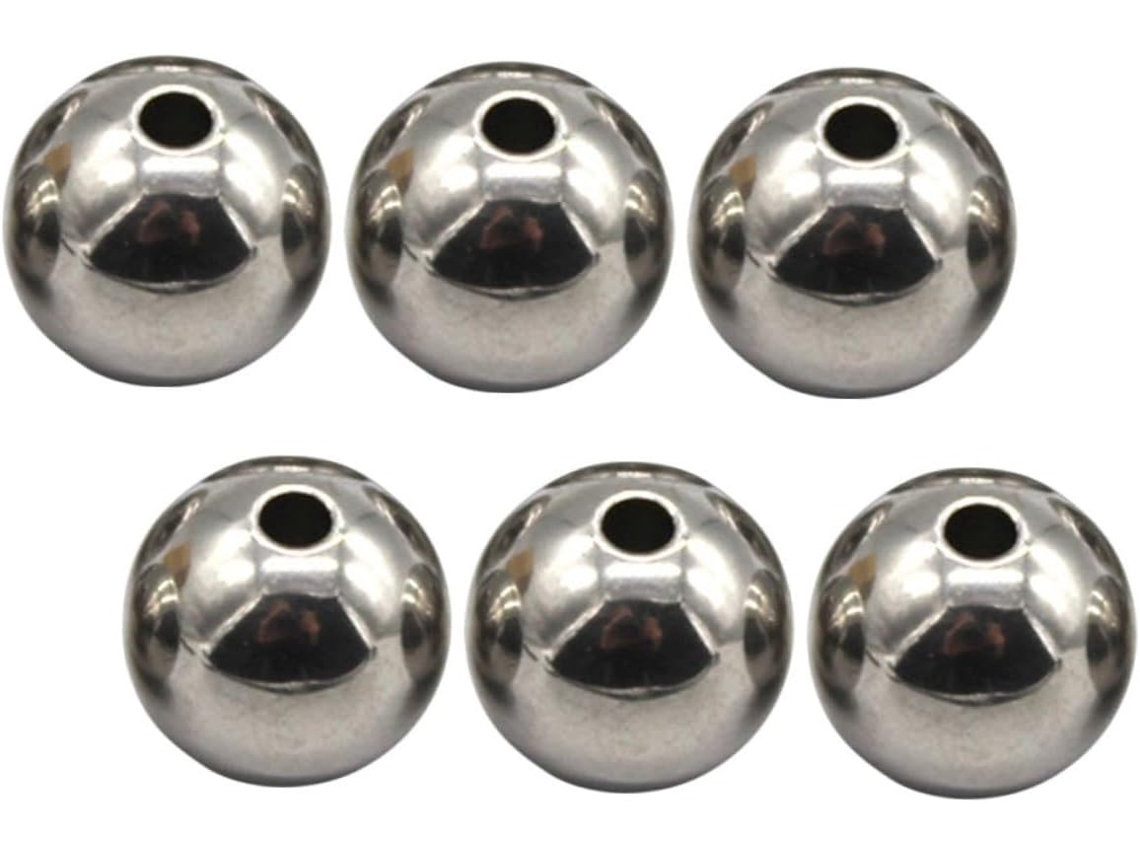 Bolas De Equilíbrio Em Aço Inoxidável, Conjunto De 6, Prateadas, Para Berço.