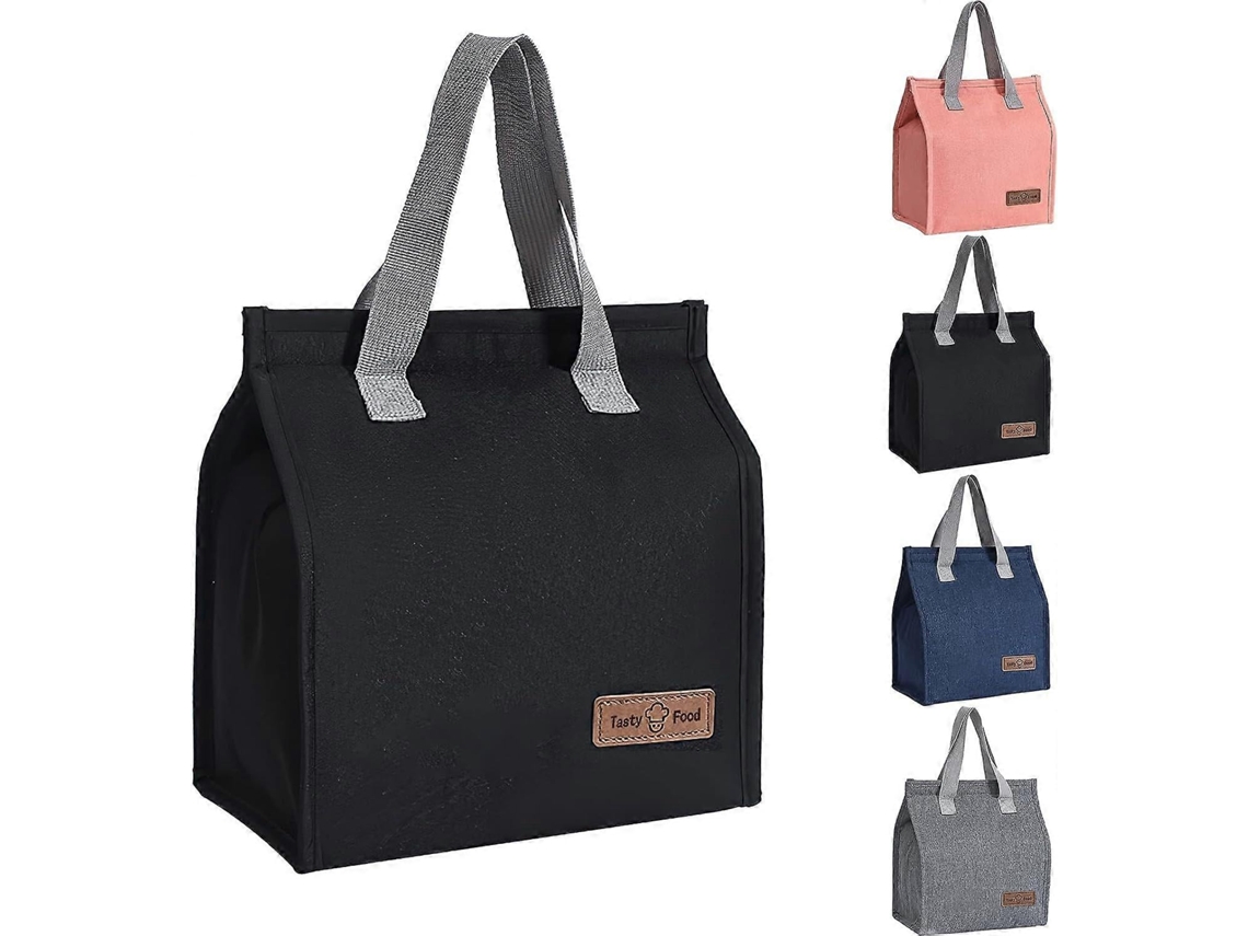 Lancheira Térmica Reutilizável para Homens e Mulheres, À Prova de Vazamentos, Ideal para Trabalho, Escola, Piquenique e Viagens. Preta BRILVIBERA