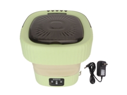 Máquina de Lavar Plegável 10l Mini Portátil para Roupa Íntima Dormitório Viagem Us Plug Verde