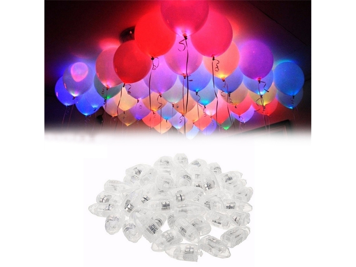 Luzes led para balões 30un piscantes luminosas decorar festa natal casamento aniversário S/MARCA