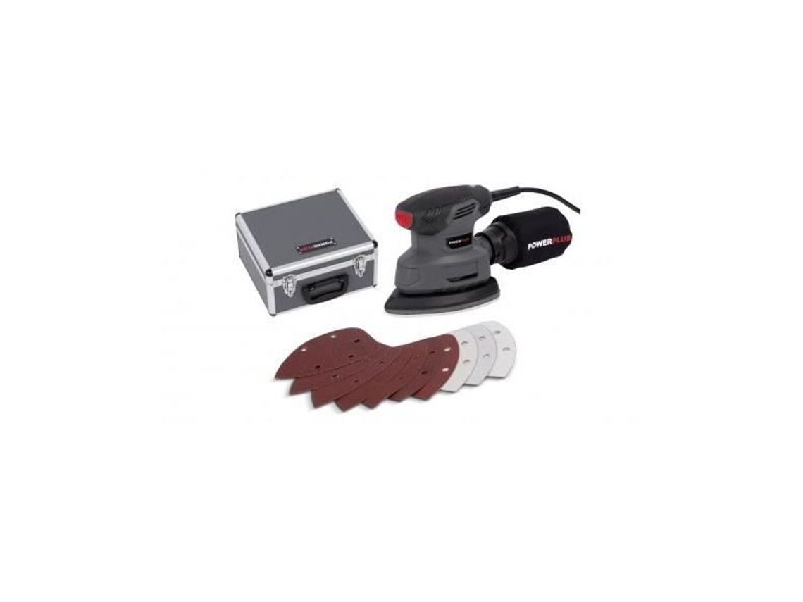 Conjunto De Lixadeira Manual Powerplus 140w Poweset5 Varo