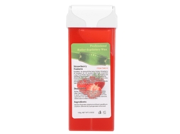 Cera depilatória roll-on 2026 para corpo, pernas, peito, braços, virilha e axilas, com aroma de morango, 100g