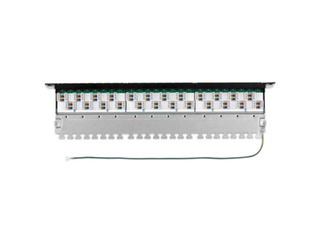 24 Port Cat6a Patch Panel One Size Silver