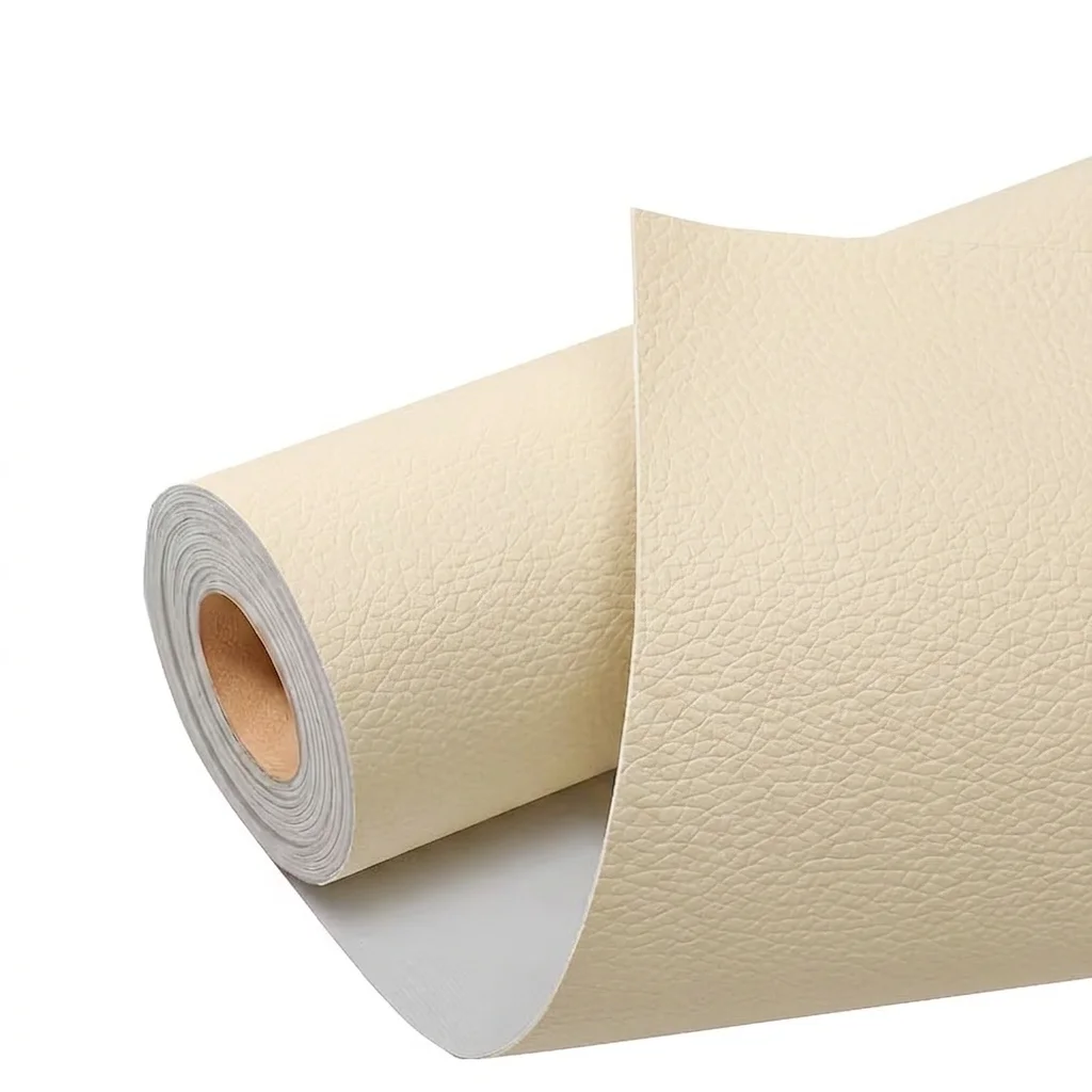 Fita Adesiva Resistente Para Reparo De Couro Sintético (cor Creme, 55x200cm), Ideal Para Móveis E Interiores Automotivos.
