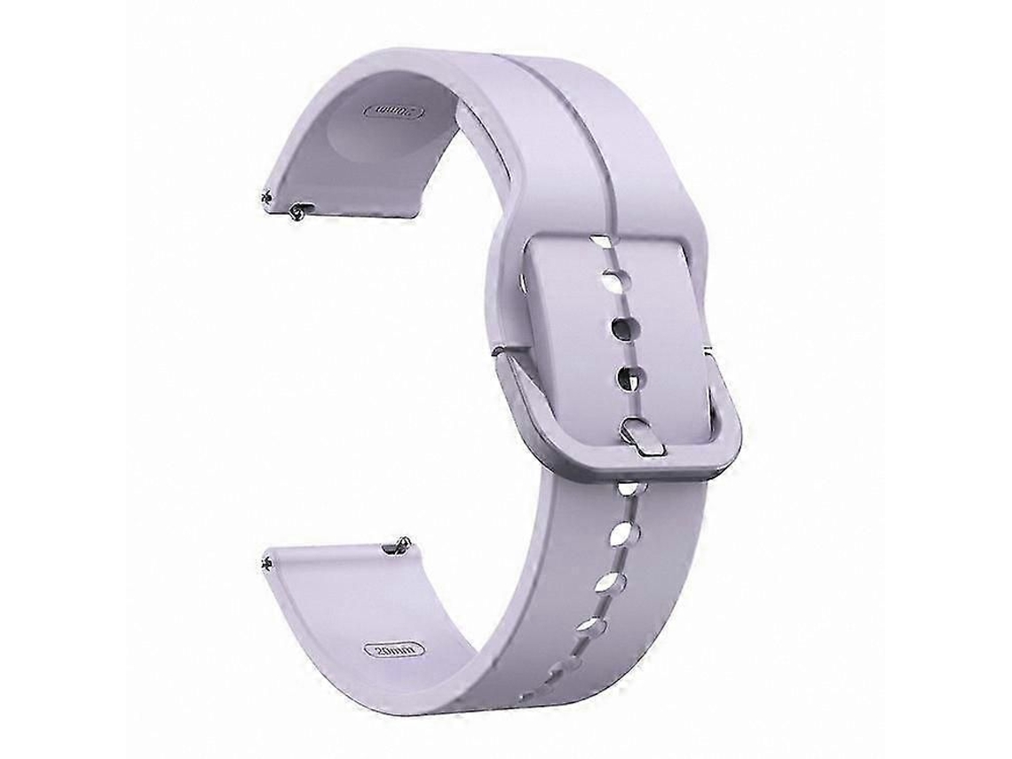 Pulseira De Silicone De 20 Mm Com Fivela Quadrada Para Smartwatches - Estilo Luxe Trend