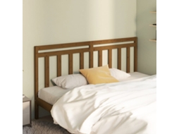 Vidaxl Cabeceira De Cama 206x4x100 Cm Pinho Maciço Castanho Mel