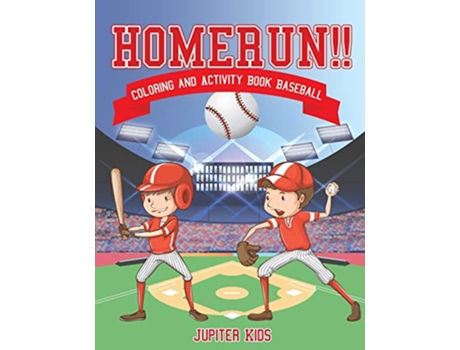 Livro Homerun Coloring and Activity Book Baseball de Jupiter Kids (Inglês)