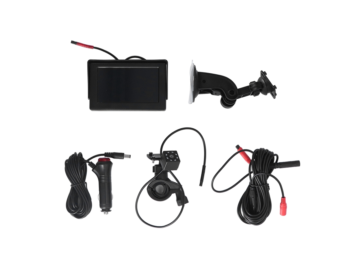 Primerox monitor de Carro para Bebê Câmera Bancada Traseira 140° Visão Noturna 4.3in Ajuste Fácil