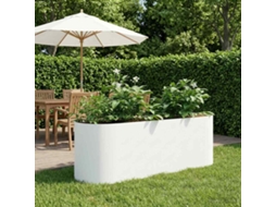 Vidaxl Cama De Jardim Elevada Branco 120 X 40 X 40 Cm