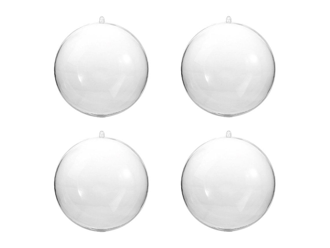 Bolas Acrílicas Transparentes Preenchíveis para Decoração de Festas NEVEANCE