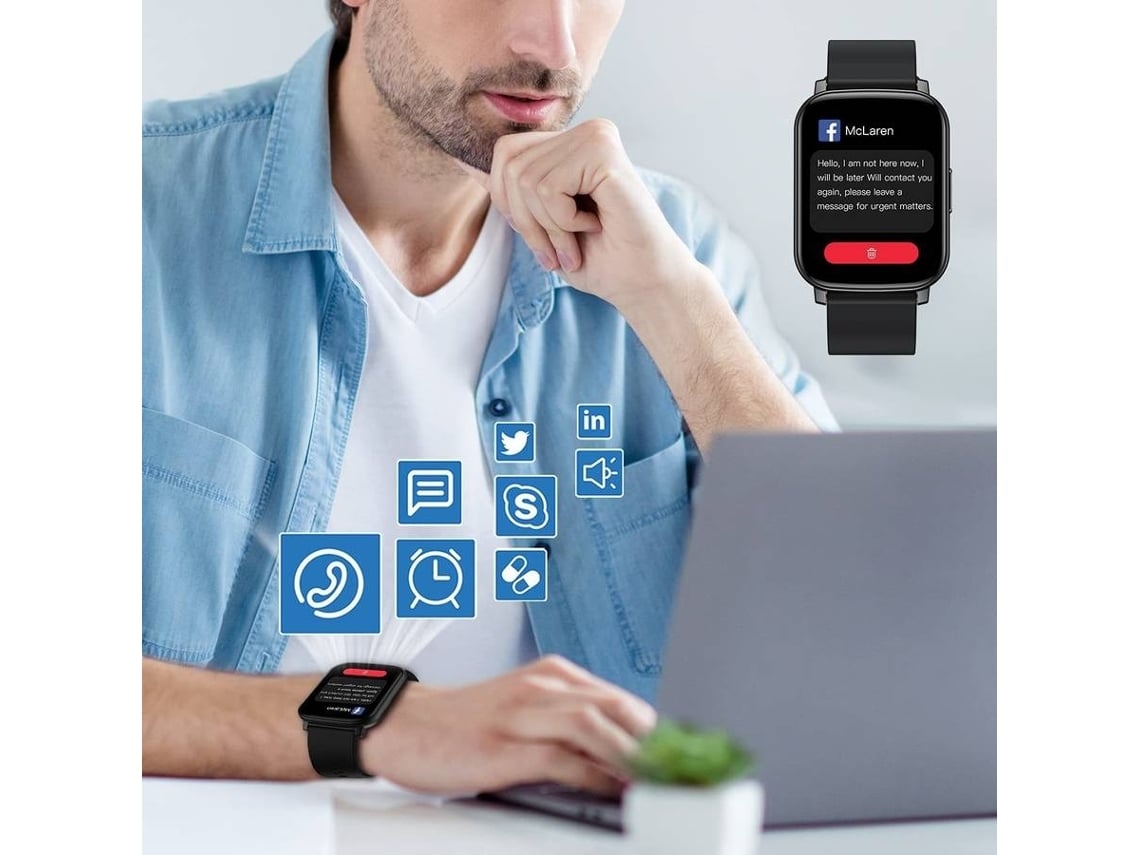 Smartwatch VEANXIN P401129Sb3 Cinzento