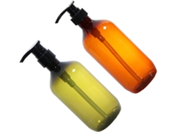 Conjunto De 2 Frascos Dispensadores Recarregáveis Em Pet Para Shampoo E Líquidos Com Bomba Dosadora.