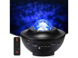 Star Projector Light Ocean Wave Starry Projector Led Nebula Ambiance Light Bluetooth Speaker Sound-Activated Remote Control For Bedroom Party