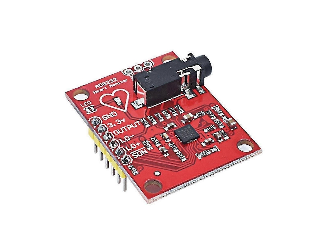 Módulo Sensor Ad8232 Para Monitoramento De Pulso E Frequência Cardíaca Por Ecg. Kit De Ecg Com Medição De Pulso E Coração.