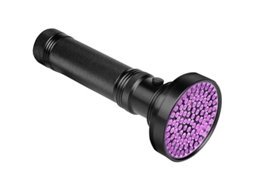 Lanterna UV Melhorada Black Lamp com 100 LEDs de 395nm para detectar manchas de urina de animais de estimação.