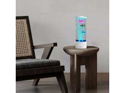 Candeeiro Led Colorido em Forma de Peixe com Efeito Bolha Alimentação Usb Branco MISSCA