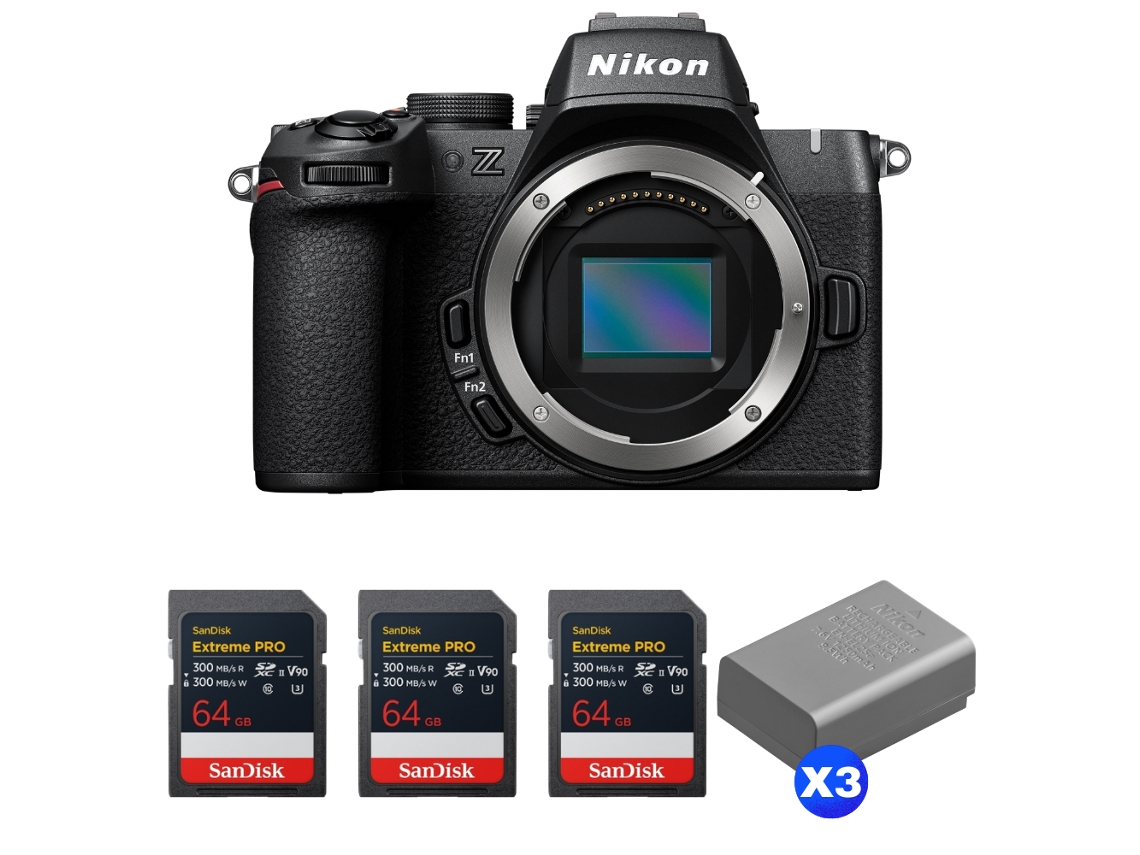 Z50 Ii + 3 Sandisk 64gb Extreme Pro Uhs ii Sdxc + 3 Nikon En el25a + Ebook “20 Dicas para Fotos Que Impressionam” NIKON