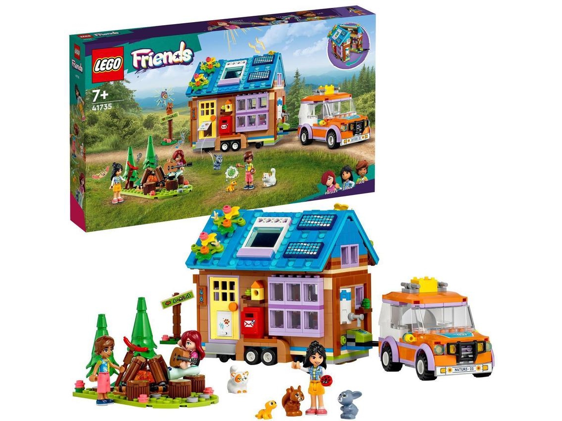 LEGO Friends: Pequena Casa Móvel com 3 minibonecos e modelos de animais de estimação (785 peças)