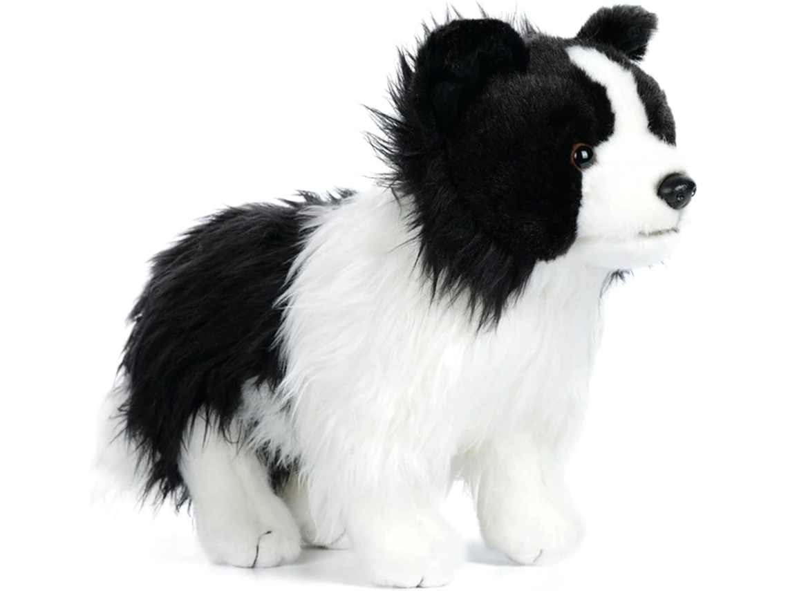 Pelúcia De Border Collie, Animal Realista Collie - Brinquedo Macio