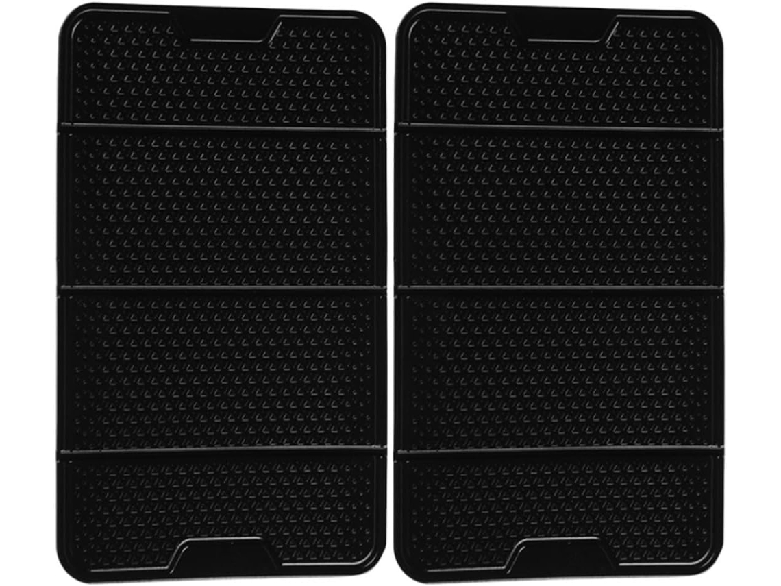 Tapete Antiderrapante De Pu Para Carro, 2 Unidades, Para Celular, Durável.