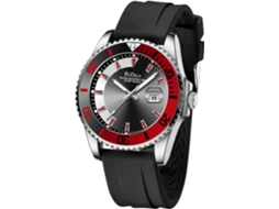 Lurelia Relógio Digital Masculino, Led, Data/calendário, Luminoso, Aço Inoxidável, Silicone, Preto, Vermelho