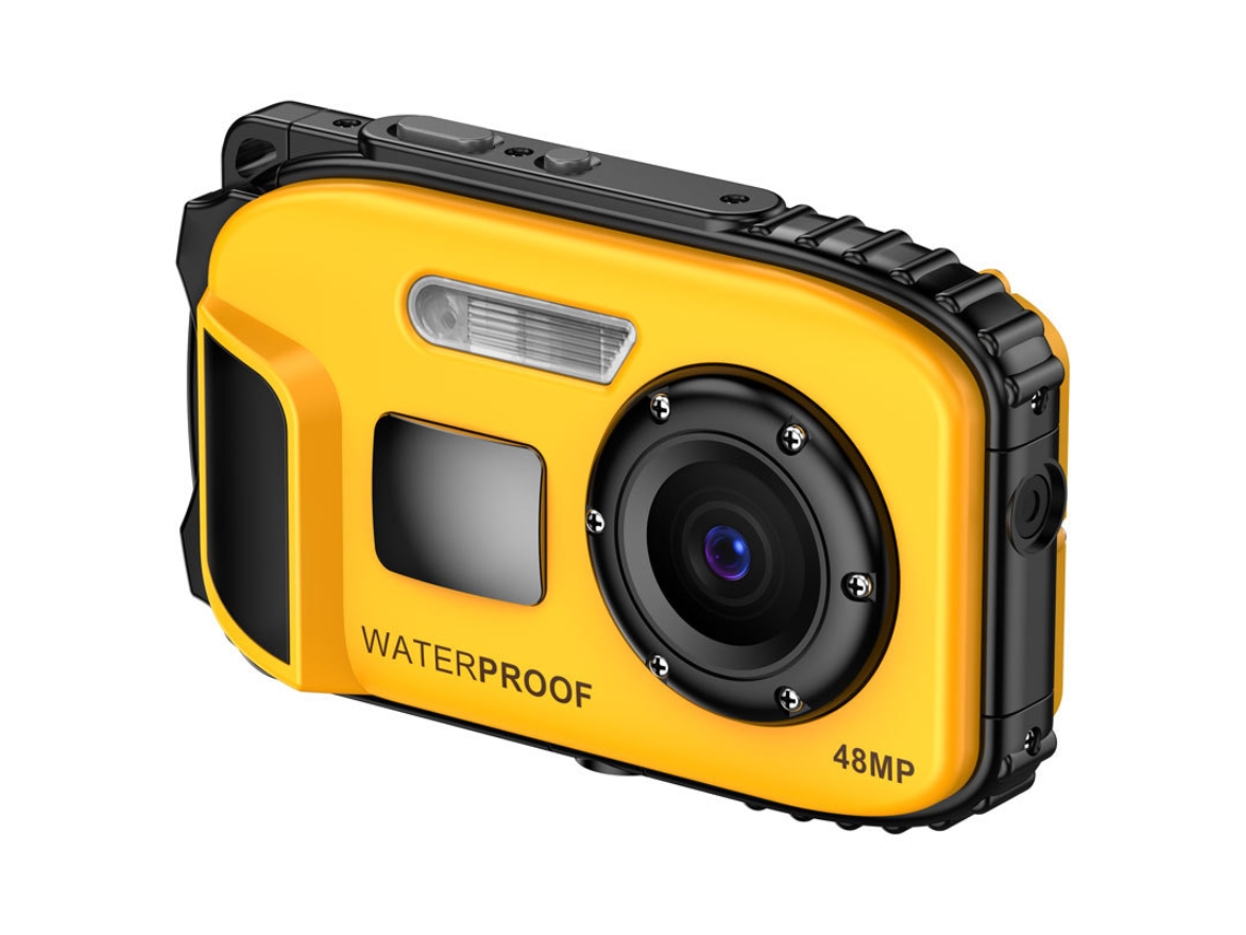 Câmera Infantil À Prova D'água, Profundidade de 5m, 48mp, Foco Automático JIAPEI (amarela)