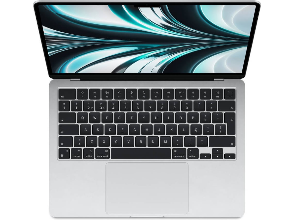 MacBook Air APPLE Prateado (13.6'' - Apple M2 8-core - RAM: 8 GB - 256 GB SSD - GPU 8-core)