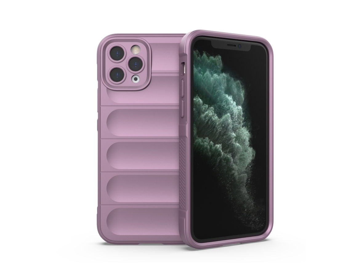 Capa Halinuia Para Iphone 11 Pro Magic Shield Tpu Roxo (proteção Total, Interior Em Flanela)
