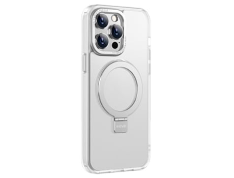 Suporte Casa Para Iphone 14 Pro X-level Pele Sintética Magnética Transparente