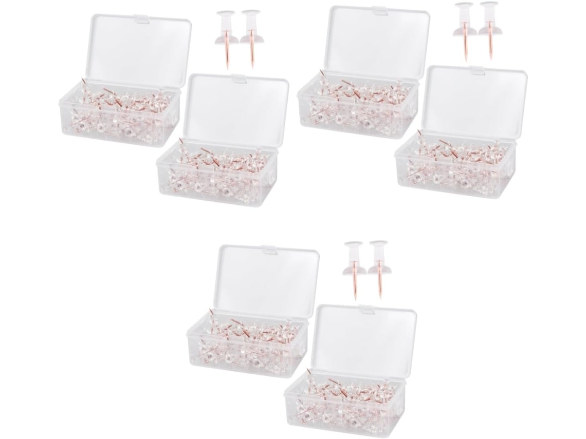 Conjunto De 3 Alfinetes Decorativos Aço Inoxidável Para Mapas