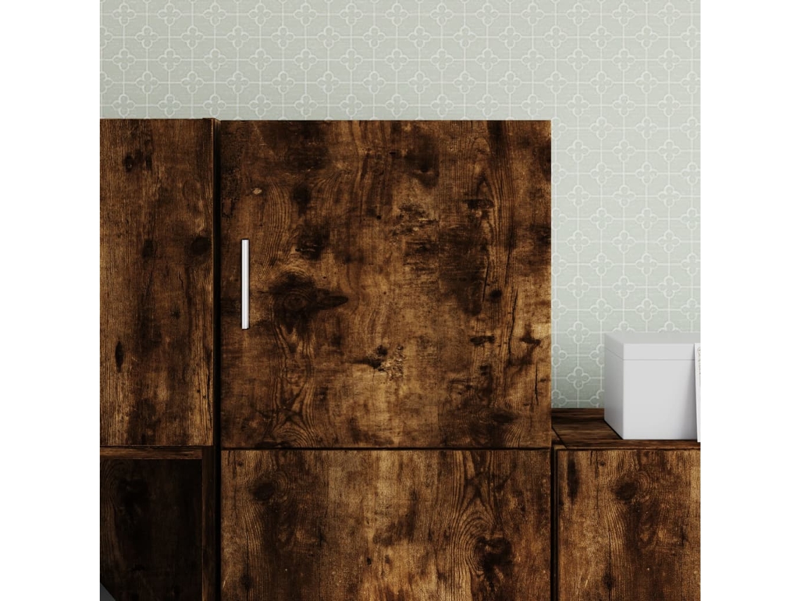 Armario de pared 40x42,5x40 cm Derivados de madera de roble ahumado