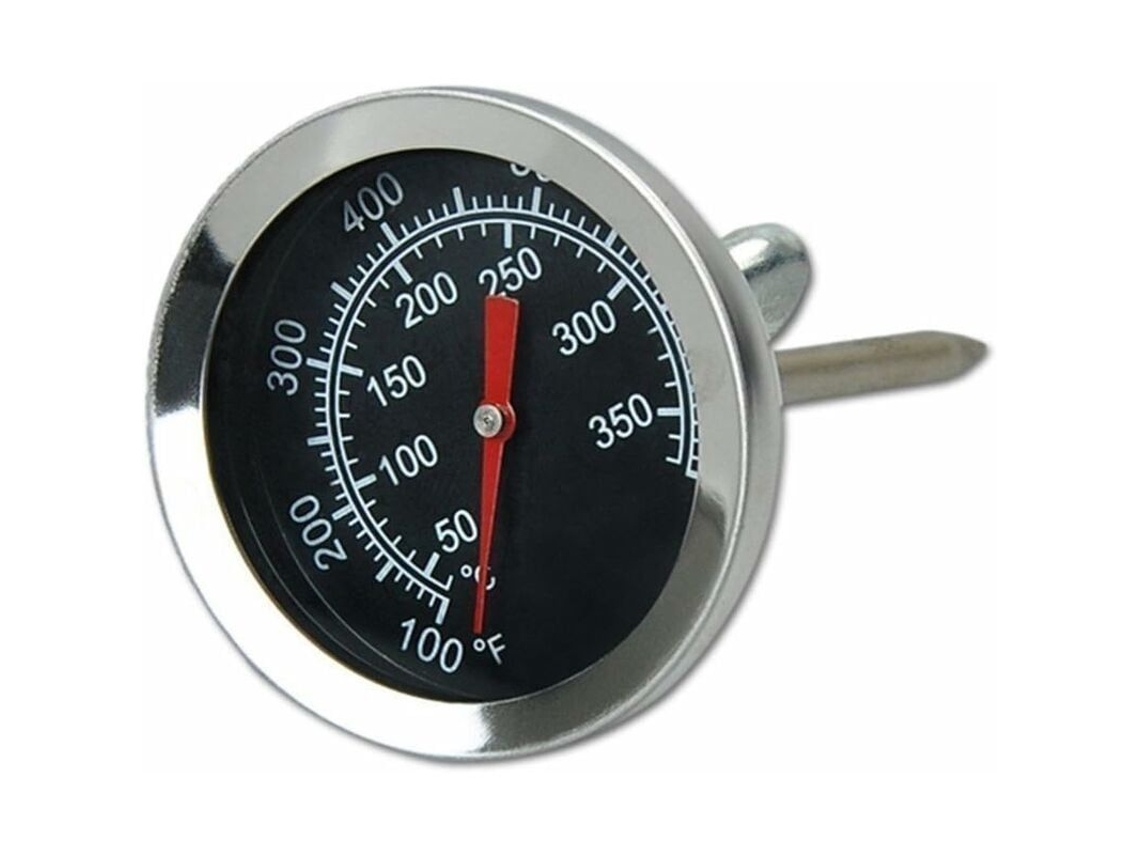 Termômetro de Forno de Aço Inox para Churrasco e Fumador 50-350°C, 100-700°F S/MARCA