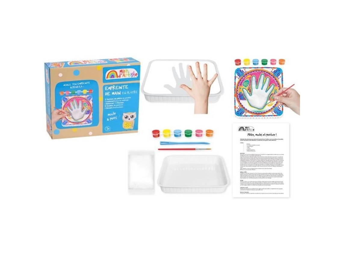 Kit de criação de impressão de mão a laser criativa para artista com idades entre 5 e 7 anos