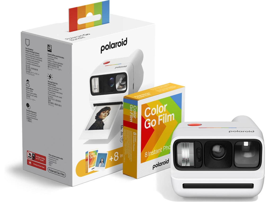 Máquina Fotográfica Instantânea com Recargas POLAROID Go Gen3 (Branco)