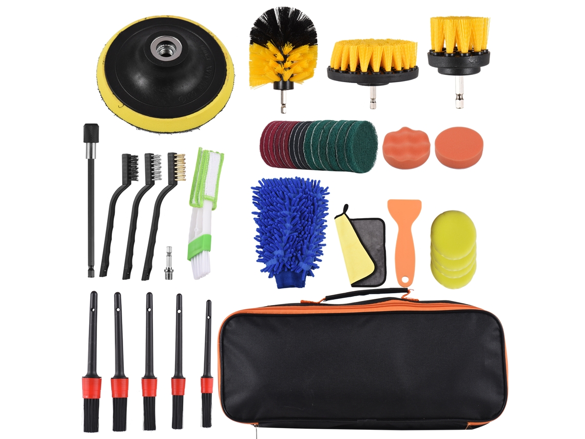 Kit De Escovas De Limpeza Para Carro E Casa Vante (limpeza Abrangente E Remoção De Manchas)