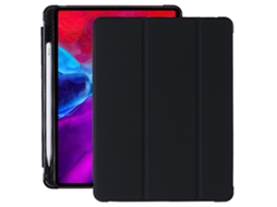 Capa Para Ipad De 10,2 Pol. Com Suporte Para Apple Pencil, Protetora Ultrafina E Leve De 9ª, 8ª E 7ª Ger., Preta.