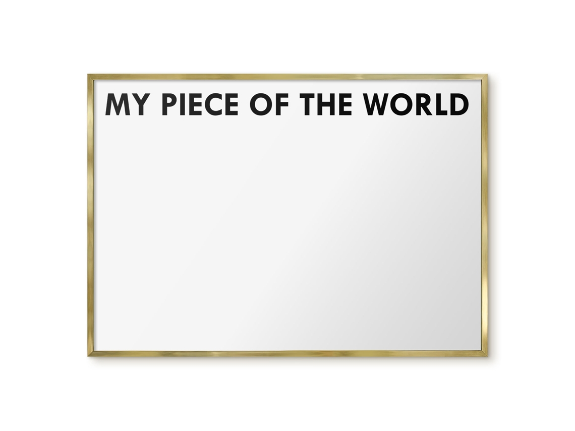 Magnetic Board My Piece Of The World For The Living Room Espelharte (100x70 Cm)