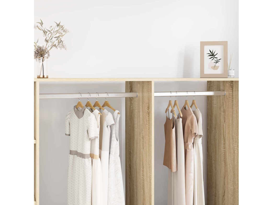Vidaxl Viga De Closet 2 Pcs Prateado 964 X 15 X 29 Mm Liga De Alumínio